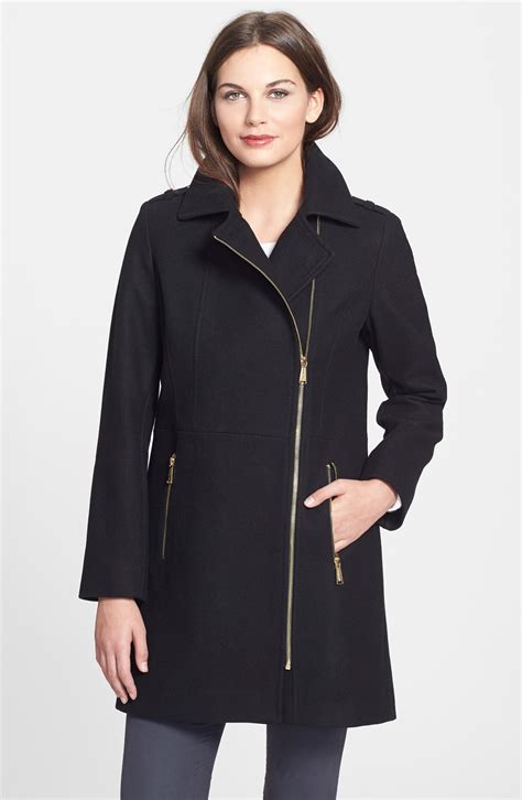 michael kors wool field coat|Michael Kors wool coats women's.